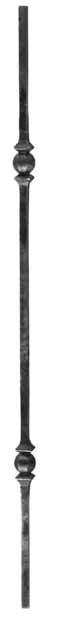 Barreau fer forgé déco double motif
