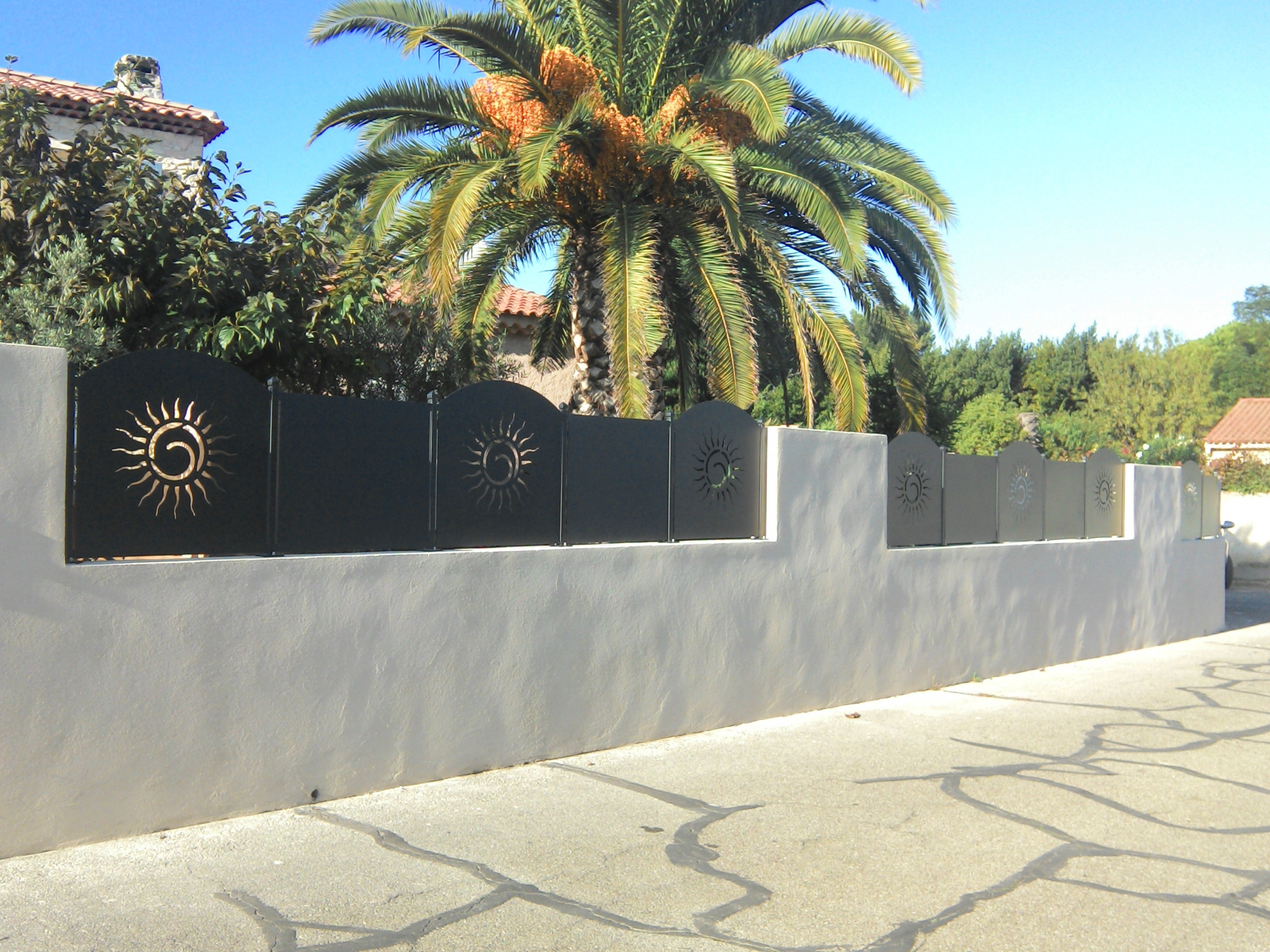 fabrication cloture fer forgé moderne et design