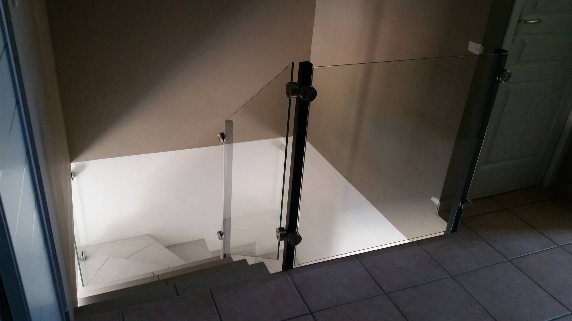 Garde-corps inox et verre aix