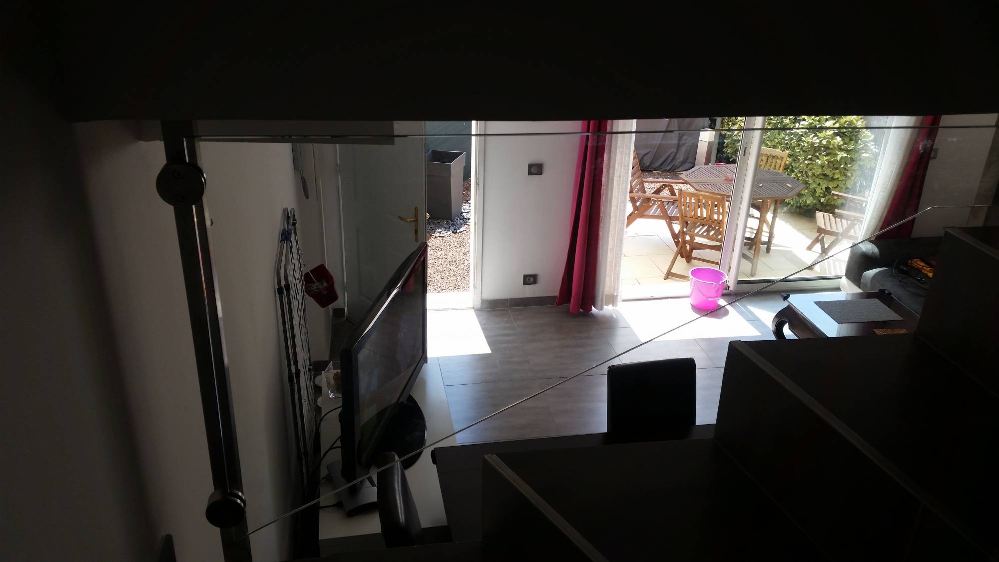 rambarde inox et verre pour escalier posé à orgon à côté d'Avignon