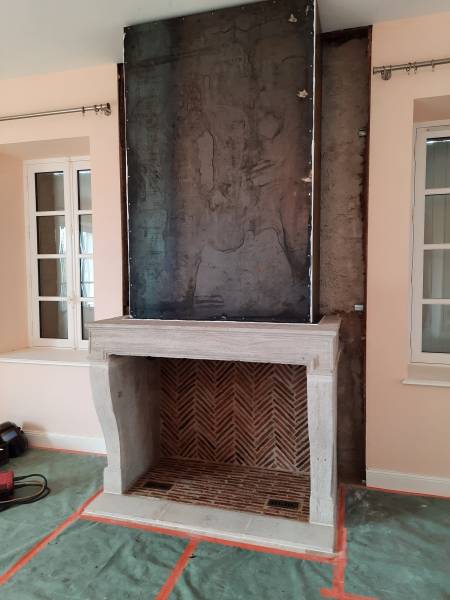 Fabrication et pose hotte de cheminée dans le Bourbonnais