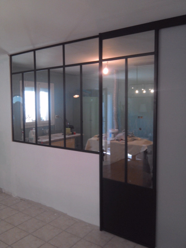 Pose de verrière acier fabriquée sur mesure Allier Auvergne Bourbonnais