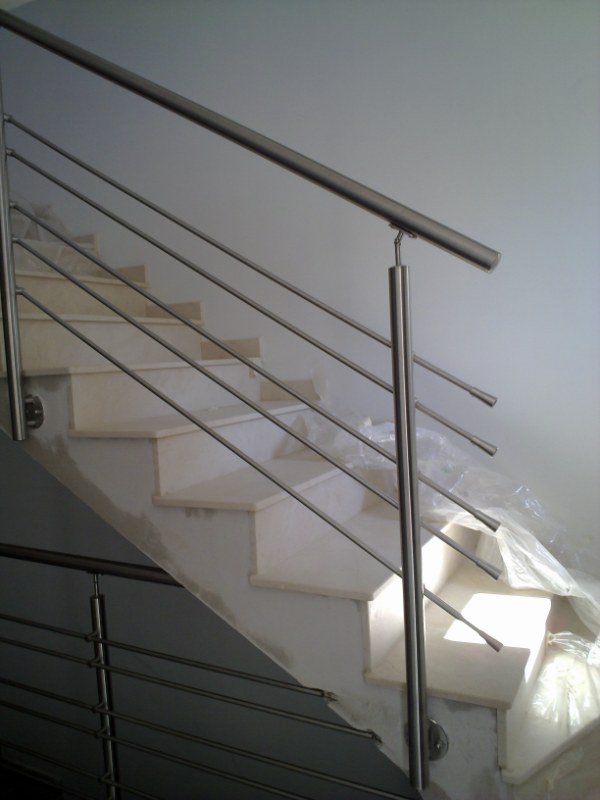 rambarde en inox et barre