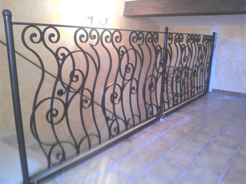 garde-corps déco intérieur en fer forgé