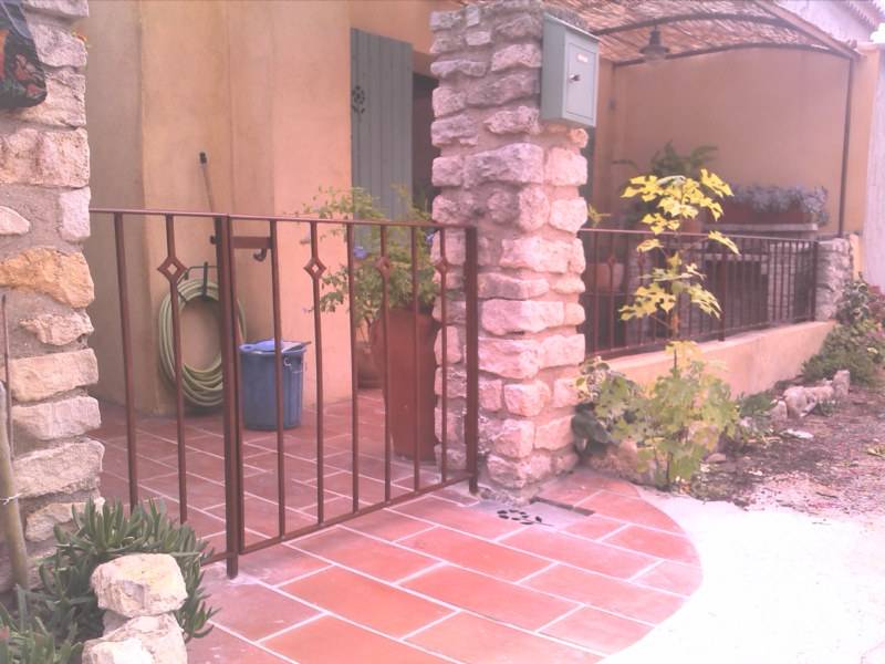 garde corps et portillon acier fer forgé deco losange martigues lavéra
