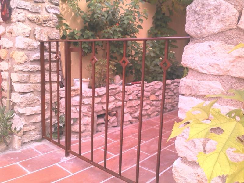 garde corps et portillon acier fer forgé deco losange martigues lavéra