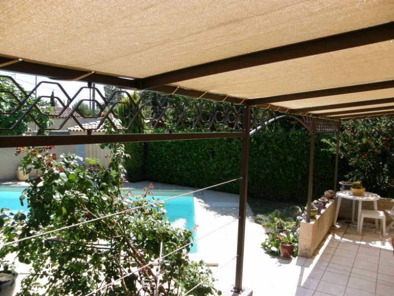 pergola fabrication sur mesure fer forgé et bâche Moulins