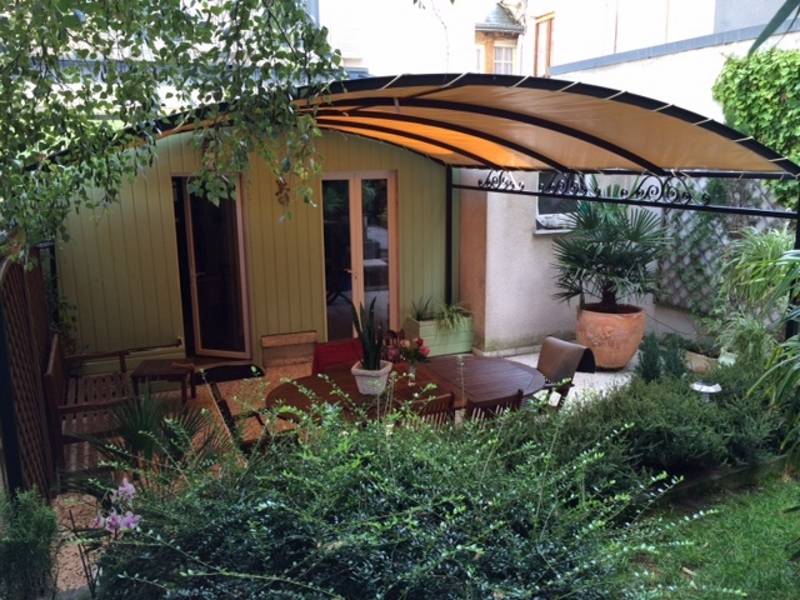 pergola fer forgé sur mesure avec bache sur chateauroux indre (36)
